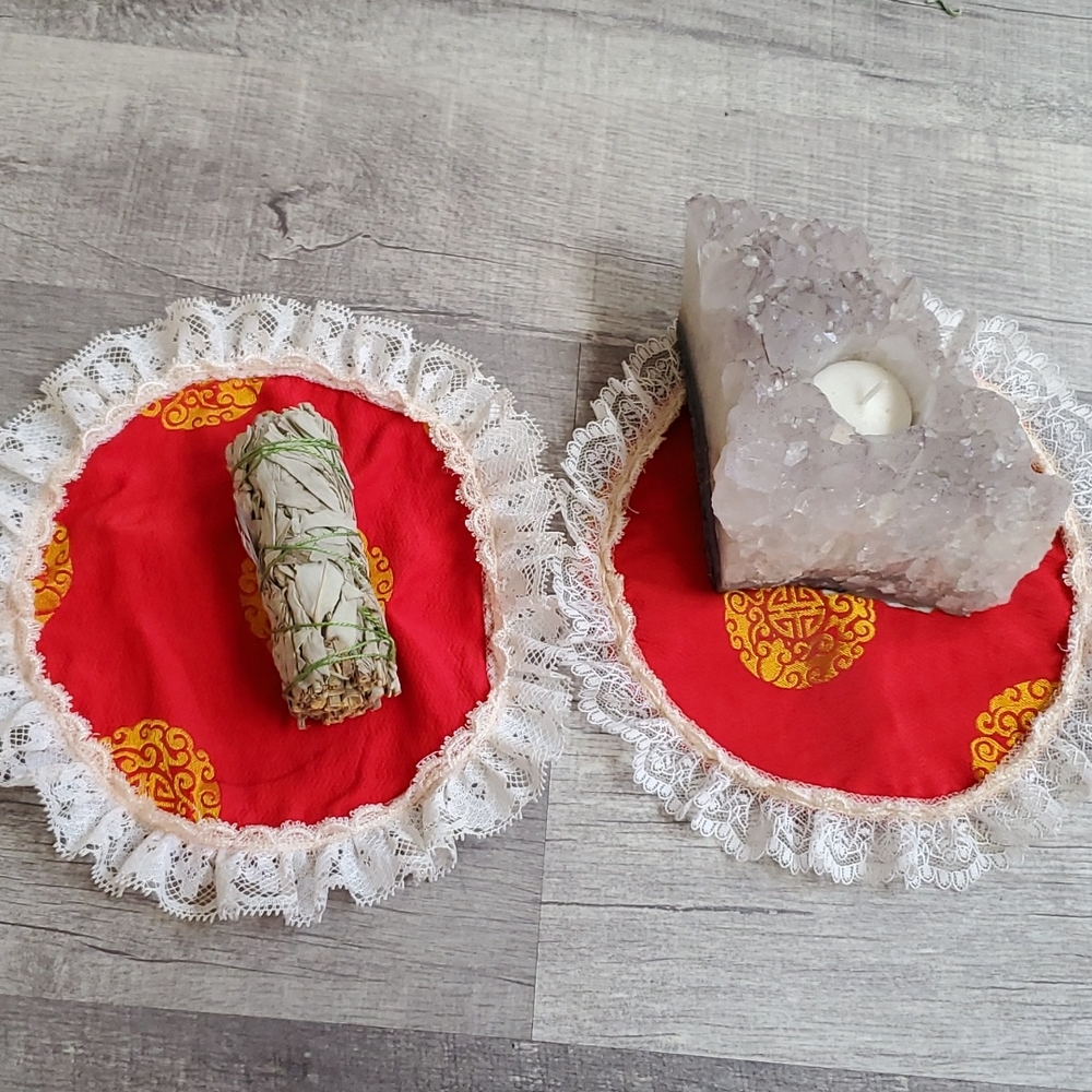 Two fabric placement mats